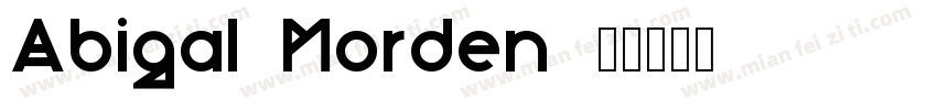 Abigal Morden字体转换